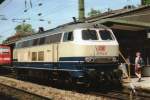 During a Bahnhofsfest at Rosenheim on 29 May 2006, 217 014 was part of an exhibition of rolling stock.