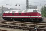 Ex-DR diesel loco 118 770 stands at Dresden Hbf on 12 April 2014.