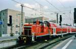 On 25 May 2007 DB 363 134 shunts at Hannover Hbf.