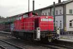 DB 294 647 runs light at Marktredwitz on 22 September 2014.