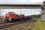 On 16 September 2016 DB 294 830 hauls a train through Duisburg-Entenfang.