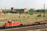 DB 363 448 shunts at Halle (Saale) gbf on 26 May 2007.