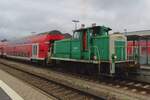 Lokvermietung Sascha dehn 364 767 shunts at Mühlsorf on 12 September 2024.