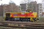 Former EH 544 passes through Oberhausen Osterfeld Süd on 28 December 2017. Half an hour later, she will return with a coal train from Bottrop.