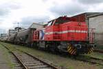 Photo freight? During an Open Day on 21 September 2025 RheinCargo DH 714 could be photographed at the RhC works in Neuss am Kaiser.