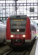 612 019 is arriving in Dresden main station on August 9th 2013.