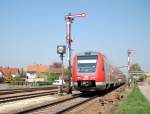 612 573 and 612 073 at Vhringen, April 21st, 2009.