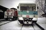 628 572-0 and 212 032-7 at Wasserburg/Inn, January 28th, 1999.