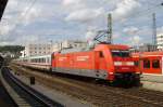 101 076 has arrived at Ulm Hbf, 21 May 2009.