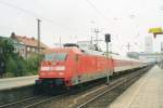 101 117 with DB Nachtzug to Verona, Italy in Hamburg-Altona on 25 May 2004.