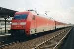 Scanned picture of 101 004 calling at Bonn-Beuel on 13 April 1999 with a diverted IC.