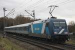 TCS 103002 (an ex-DB 101) pushes a regional train to Hagen via Mönchengladbach out of Venlo on 6 December 2025 in the last week of TCS trains replacing unavailable Eurobahn EMUs. From 14 December 2025 Eurobahn promises to handle all services between Venlo and Mönchengladbach in an hourly pattern (which they were supposed to do anyway according to contract), but if that will pass? 