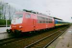 Scanned picture of 103 240 with Dutch stock at Viersen on 24 February 1998. 