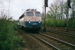 ON 24 February 1998 DB 110 307 is about to call at Viersen.