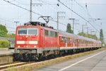 DB 111 146 calls at Emmerich on 8 May 2009.