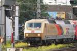 DB 120 159 in Jubilee colours, celebrating 175 years of railways in Germany 1835-2010, enters Cologne Hbf on 27 September 2010.