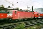 Scanned pciture of 143 078 in Koblenz Hbf on 13 April 2000.