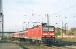 DB Trabbi 143 291 is about to call at Naumburg (Saale) on 6 September 2007.