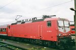 On 25 July 1999 DB 143 055 stands in Basel Badischer Bahnhof.