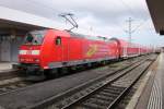 DB 146 112 at Basel Badischer Bahnhof with the second advertisement campaign for the 'Baden-Wrttemberg-Ticket' on 29 June 2013.