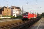 DB Regio 146 018 calls at Wesel on 13 April 2014.