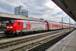 DB advertiser 146 127 stands in Hannover Hbf on 4 April 2018. 