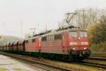 Iron Ore train (nicknamed Erzbomber) with 151 107 passes through Kln-West on 21 May 2005.