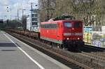 DB 151 012 passes through Köln Süd on 30 March 2017.