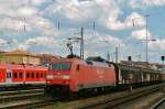 DB 152 104 passes Würzburg Hbf on 22 May 2010.