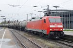 DB 152 074 hauls a tank train through Osnabrück Hbf on 27 April 2016.