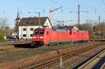 DB 152 113 stands at Dillingen (Saar) on 27 March 2017.