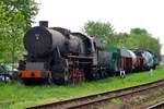 On 2 May 2018, ex German Kriegslok Ty2-18 (after 1945 pressed into PKP service) stands nearby the musuem at Jaworzyna Slaska. 