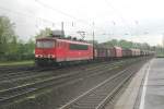 155 112 passes Oberhausen Osterfeld-Sd on a miserable 11 May 2012.