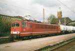 Scanned picture of 155 248 at Krefeld Hbf on 16 March 1999.