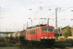 On 13 September 2005 155 006 passes Naumburg (Saale). 