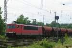 On 28 May 2007, DB 155 116 passes Darmstadt-Kranichstein.