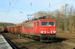 ON 24 March 2017 DB 155 171 passes through Köln West.