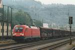 DB Cargo 182 005 stops at Kufstein on 2 June 2003.