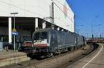 Coal train headed by U2-014 thunders through Völklingen on 28 March 2017.