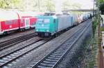 Alpha Trains 185 576 in CrossRail service approaches Offenburg on 21 September 2010.