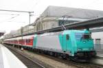 Alpha Trains 185 633 at Nrnberg Hbf with S-Bahn to Neumarkt (Obb), 3 May 2011.