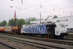 Lokomotion 663 is ready to bank a scrap train toward Brennero in Italy, Kufstein, 19 May 2010.