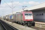 CrossRail 185 593 passes through Basel Badischer Bahnhof on a sunny 22 September 2010.