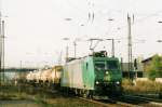 Scanned picture of R4C (now CapTrain) 185 517 passing through Naumburg (Saale) on 28 May 2007 at 10;31 A.M. 