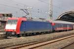 Who's afraid of red, white and blue? On 3 March 2010, 185-CL-003 stood at Hagen Hbf with fitting stock.