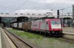 CrossRail 185 590 speeds through Darmstadt Hbf on 29 May 2014.