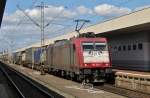 CrossRail 185 593 pauses a minute at Basel Badischer Bahnhof on 21 September 2010.