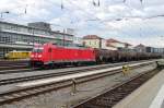 DB 185 349 passes Regensburg Hbf on 17 September 2015.