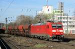 ON 24 March 2017 DB 185 179 passes through Köln West.