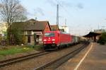 DB 185 221 passes through Völklingen on 27 March 2017.